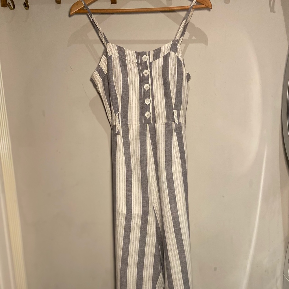 Rails Harper Striped Laguna Linen Blend Jumpsuit - image 5